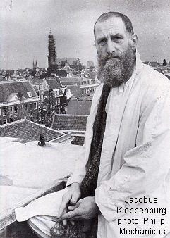 Jacobus Kloppenburg on his Amsterdam rooftop, photo Philip Mechanicus